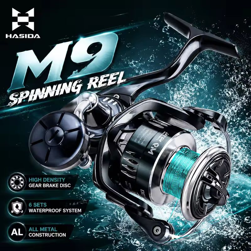 بكرة صيد HASIDA M9 معدنية بالك - مراجعة Fishing Boat Steering Wheel وسعره